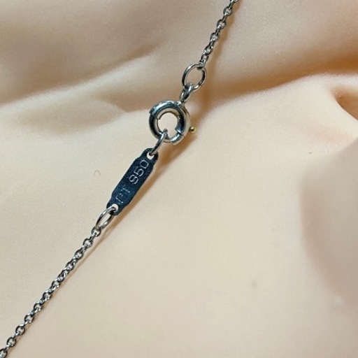 ティファニー TIFFANY&Co. ネックレス クロスペンダント Pt950×ダイヤモンド 11Pダイヤ アクセサリー 