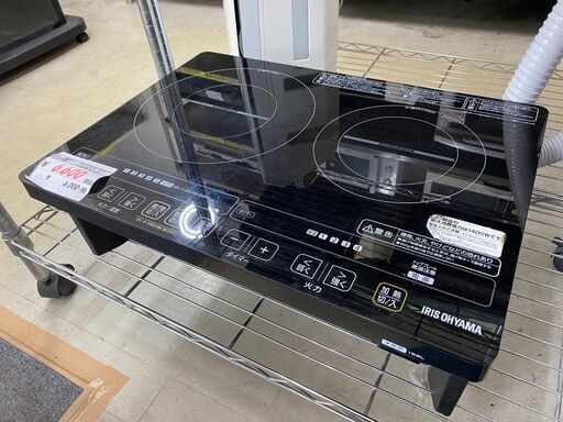 リサイクルショップどりーむ荒田店　No.6820　２口IHコンロ　家庭用コンセントで使える！