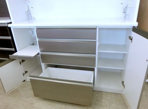 レンジボード 松田家具 幅157cm 大型 大容量 157×48.5×205cm 札幌市西区西野店