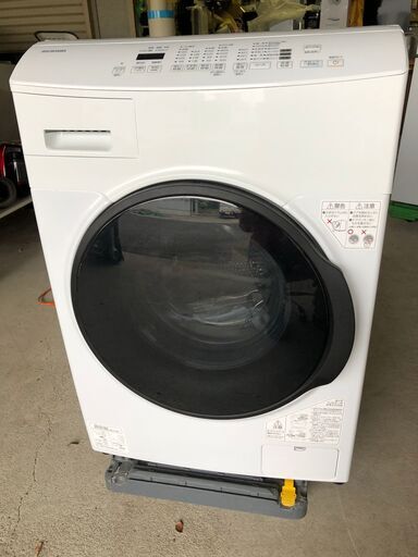 2022年製 【美品】アイリスオーヤマ IRIS OHYAMA ドラム式洗濯乾燥機 洗濯8kg 乾燥4kg 左開き シワ取り機能