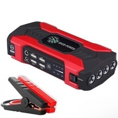 【新品】カースターター電源、28000mAh 4 USBポータブ...
