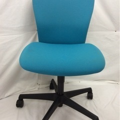 【値下げしました】オカムラ スラート デスクチェア PCチェア 事務 ナイロン オフィス ブルーグリーン No2222の画像