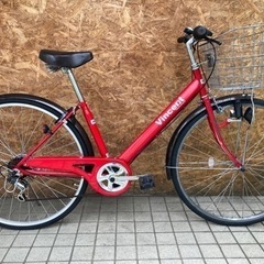 switch VINCENTシティサイクル6sギア27インチ お...