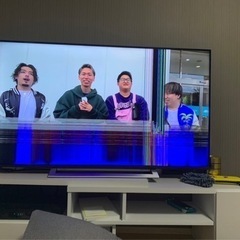 液晶テレビ　55型　液晶割れ　REGZA TOSHIBA