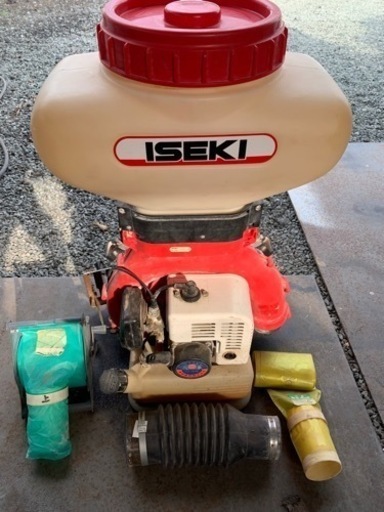イセキ IG-415 背負式動力散布機 ★動作未確認品★引き取り可★ 背負式動力噴霧器　背負式動噴　エンジン式散布機　農機具消毒肥料除