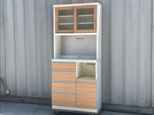 共和産業◇レンジボード◇食器棚◇シャロー90KB45WH◇K600