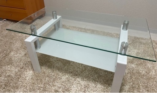 美品ローテーブル白