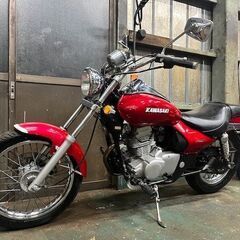 カワサキ　エリミネーター125 2008年式　BN125A　キャブ車　赤　エンジン始動・灯火類OK！　原付二種アメリカン☆の画像