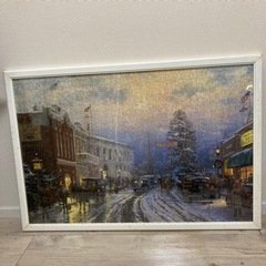 パズル完成品　雪景色の画像