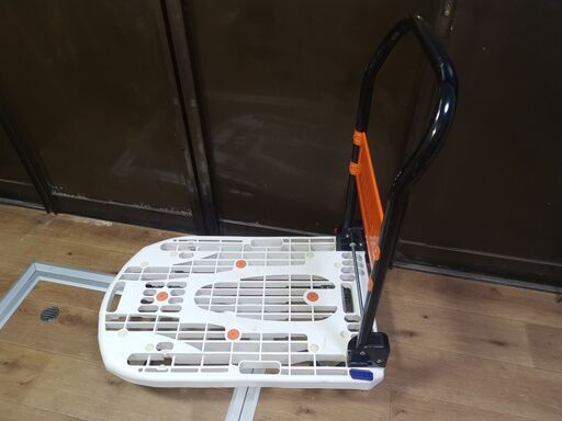 （先約有り）手押し台車『カルティオ』(トラスコ中山製) ストッパー付
