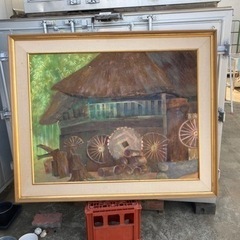 油絵　店舗備品　1450×1200