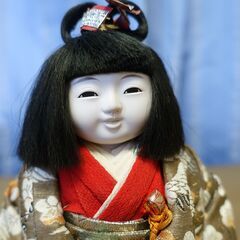 市松人形　男女　高さ２２センチの画像