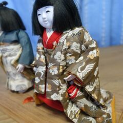 市松人形　男女　高さ２２センチの画像