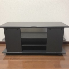 【☆お譲り致します☆取りに来て頂ける方限定】 LOWYA TVボード 42型対応 ブラックの画像