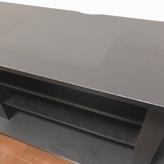 【☆お譲り致します☆取りに来て頂ける方限定】 LOWYA TVボード 42型対応 ブラックの画像