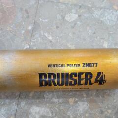 軟式用金属バットZETT BRUISER4 BAT1652/82cm/67DIA中古