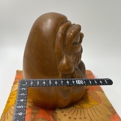だるま　時代物　縁起物　達磨大師　木彫りの画像