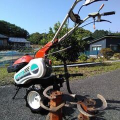 管理機　三菱 MM555　実働　プロ仕様　抵抗棒、六角ローター、走行タイヤ セット！！