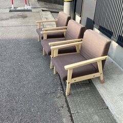 1人用ソファー  3台  傷・汚れありの画像