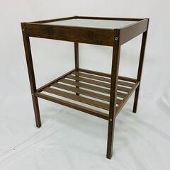 IKEA ベッドサイドテーブル NESNA ダークブラウン 36...
