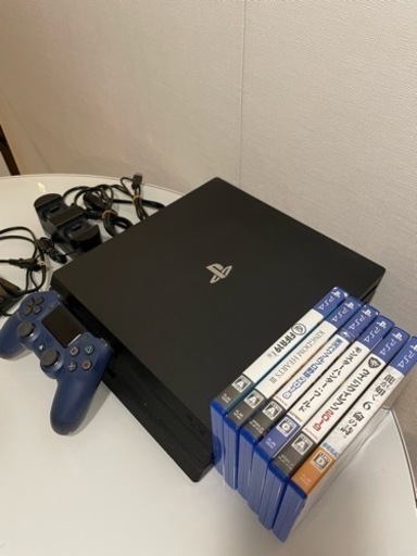 【美品】PS4 pro CUH7100 1TB ソフト6点付