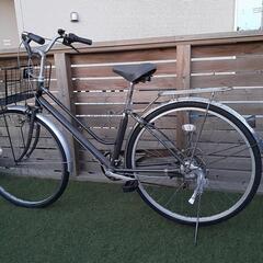 【決定、受付終了です。】27インチ　ママチャリ　6段ギヤ付き　中古レストア車