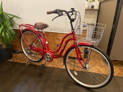 【LEDオートライト】26インチ6段　自転車