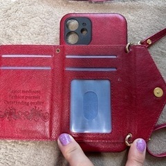 iPhone12ポシェットケース(ほぼ新品)の画像