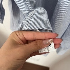 ふんわり素材のストライプシャツ の画像
