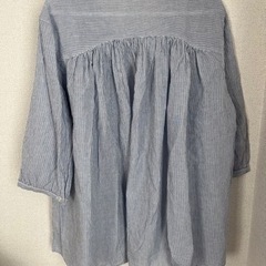 ふんわり素材のストライプシャツ の画像