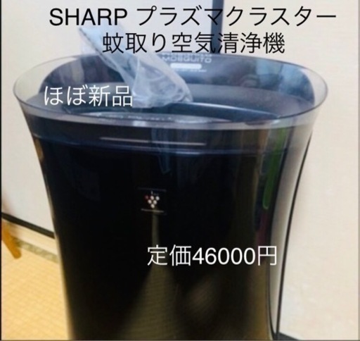【SHARP】ほぼ新品　蚊取りプラズマクラスター空気清浄機
