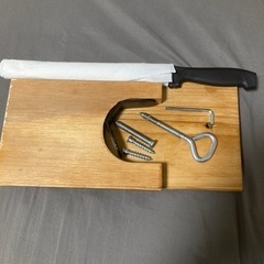生ハム原木用　生ハムホルダー　ハモネーロ台　専用ナイフ付きの画像