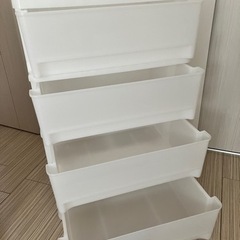 ニトリ4段収納ケース/リビングチェスト、キャスター付の画像