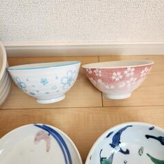 (取引中)飯椀及び皿の画像