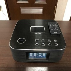 maxell iPhoneスピーカー(ラジオ+時計+目覚まし)の画像