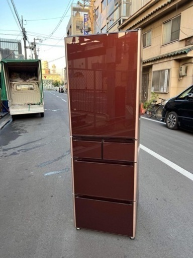 ? 大阪市内配達設置無料 ?タッチパネル日立冷蔵庫401L 自動製氷機付き??保証有り