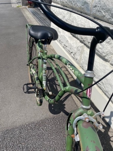 迷彩ビーチクルーザー　26インチ　整備済み