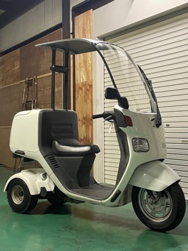 【御成約有難う御座いました】☆消耗品OK!2ストほぼ最終ジャイロキャノピーワゴンミニカー改 ワイドスペ-サ-&オ-バ-フェンダ-&純正鍵付ワゴンBOX!ノ-ヘルOK!