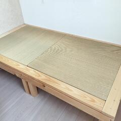 手稲リサイクル 美品 会津松本 匠 極上品 桐 スライド ベッド シングル 手作り/ハンドメイド品 ￥