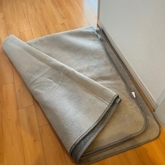 グレーのラグ