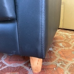 良品　合皮　2人がけ　2人掛け　ソファーの画像