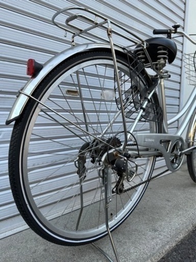 前後タイヤ新古品☆ 27型軽快車　防犯登録料込‼︎ 
