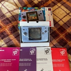 超希少！開封未使用品　ＳＮＫエスエヌケーポータブルゲーム機　海外版ネオジオポケットカラー　ブルー　NEOP－A 2（値下げしました）の画像