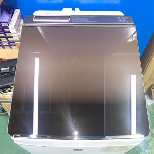 ⭐️SHARP⭐️全自動洗濯乾燥機　2018年　10kg 超音波ウォッシャー　大阪市近郊配送無料