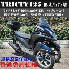 【普通免許仕様】点検整備保証付ワイドトレッドトリシティ125 低...