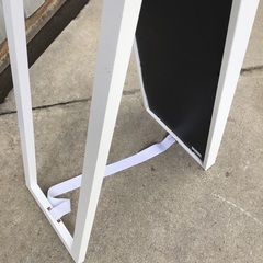 鏡　白い木枠の姿見の画像