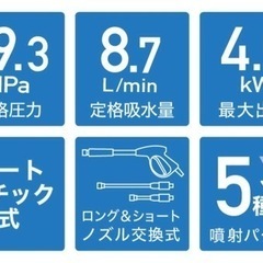 HAIGE エンジン式　高圧洗浄機　4スト　19MPa／HG-DGPW1908の画像
