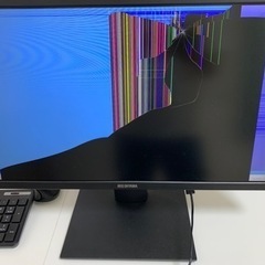 21インチパソコンモニター　液晶漏れ？の画像