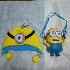 USJ ミニオンズ かぶりもの（未使用） & ポップコーンバケツ