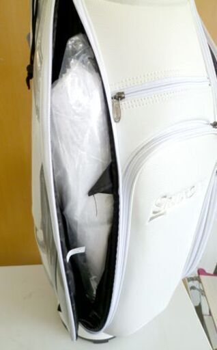 未使用 スリクソン ゴルフ キャディバッグ 9.5型 GGC-S166 ホワイト/シルバー 軽量 3.0ｋｇ SRIXON/札幌 北20条店